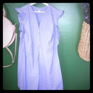 Old Navy Blue chambray shift dress